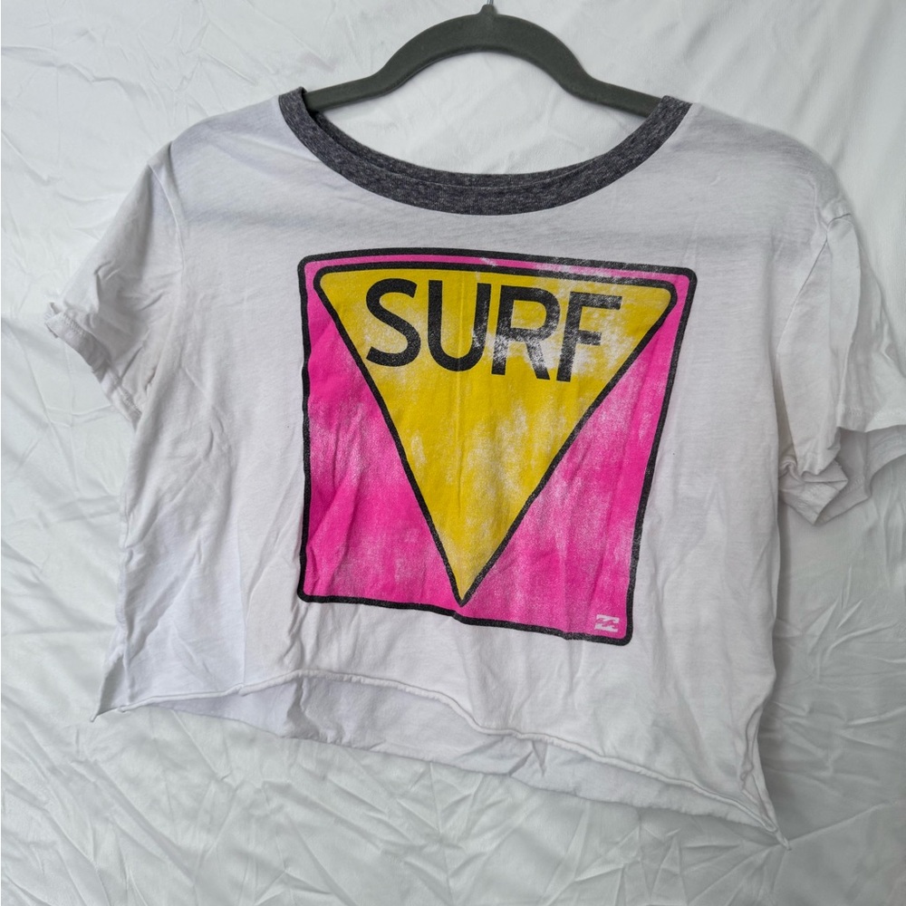 Billabong cropped surf tee
